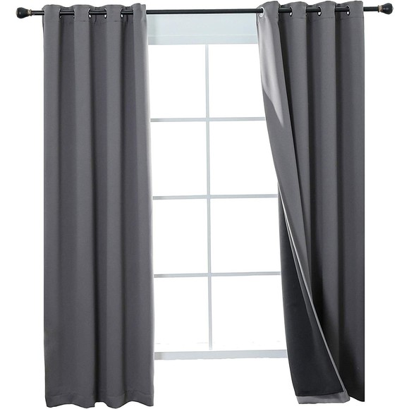 Accents Blackout Thermal Window Curtain Panel 52 In X 84 In 2pack